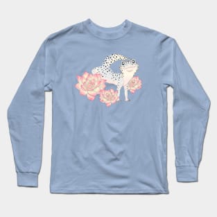 Mack Snow Leopard Gecko and Succulents Long Sleeve T-Shirt